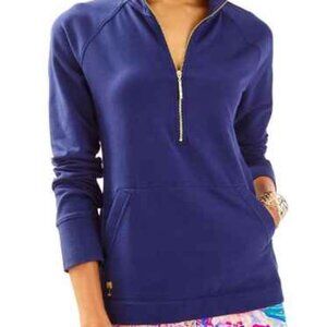 Lilly Pulitzer Navy Skipper Popover Pullover Size XXS